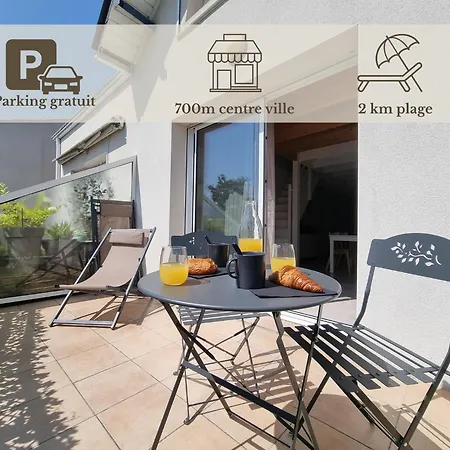Cap Surf, Superbe Duplex, 5 Min A Pied Du Centre Apartment