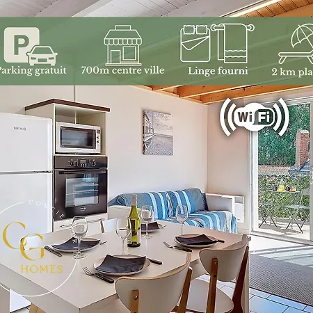 Apartament Cap Surf, Superbe Duplex, Wifi, 5 Min A Pied Du Centre